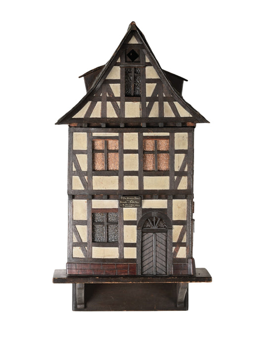 German Folk Art Model of Friedrich Schiller’s Birth House – Wall Cabinet