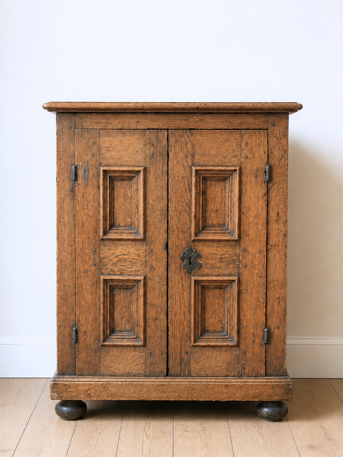 Small 18th Century French Provincial Oak Cabinet w/ Drawers