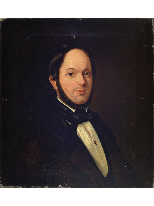 Pair of German Biedermeier Portrait Paintings c. 1840