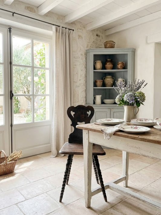 Antique wooden side chairs from Germany
