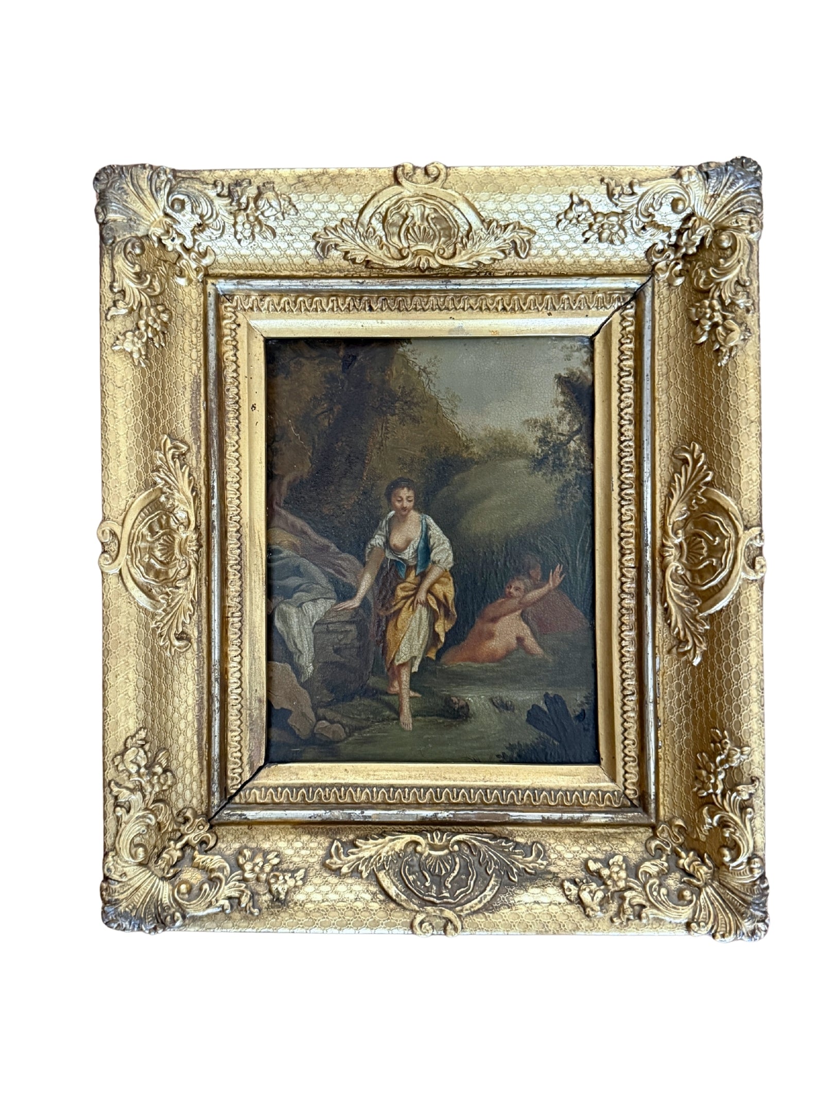 Pair of Mythological Cabinet Paintings on copper