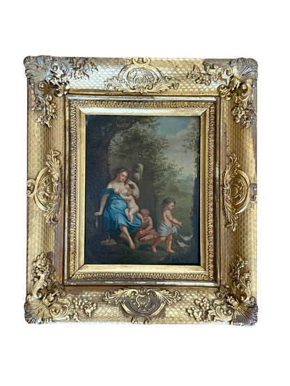 Pair of Mythological Cabinet Paintings on copper