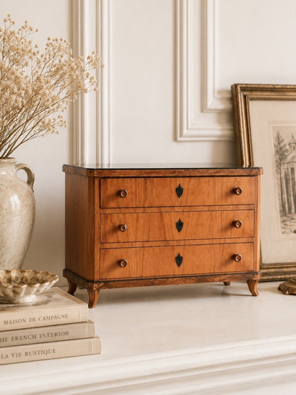 Biedermeier Miniature Commode Jewelry Chest