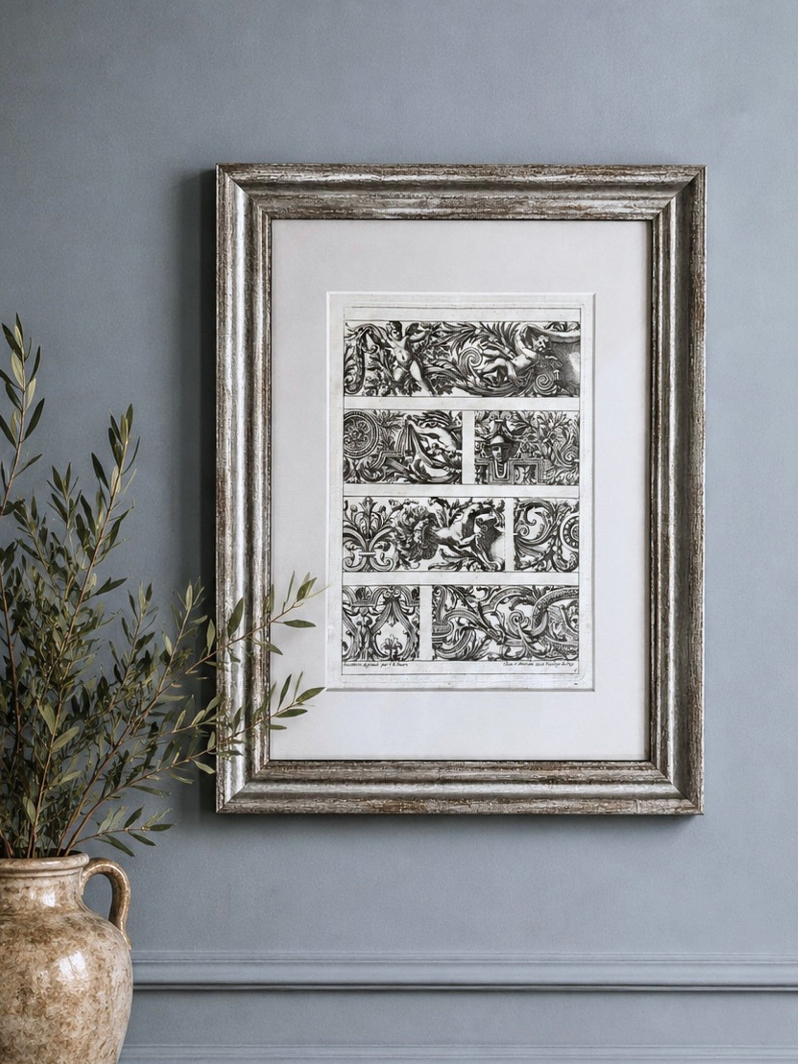 Original French Renaissance Engraving 17th Century