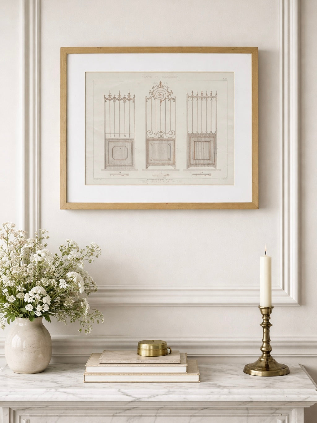 French Architectural Lithograph - Traité de Serrurerie Pl. 31