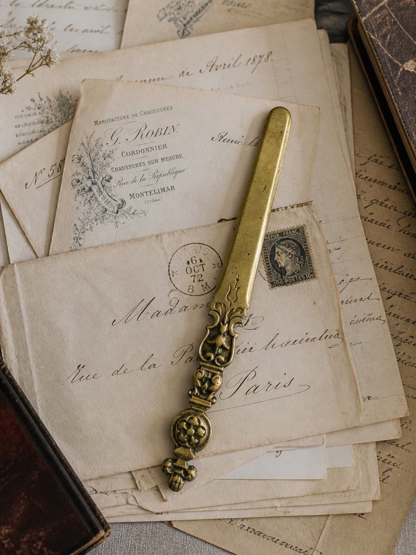 Antique French letter opener