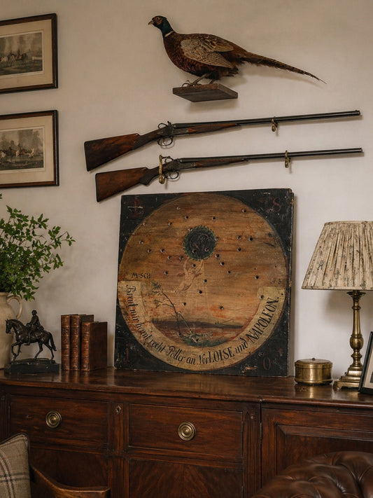 Antique shooting target from Germany dated 1810