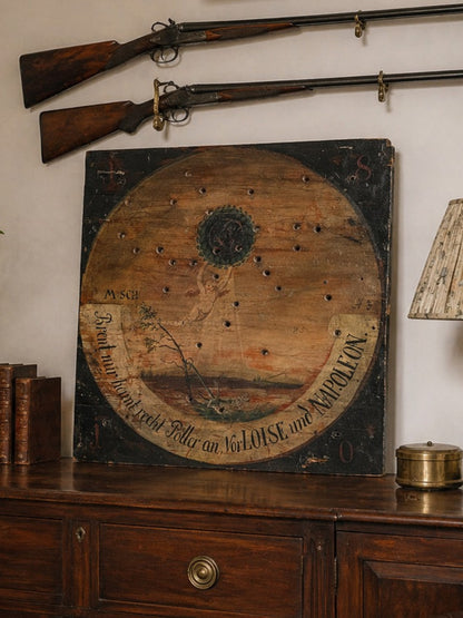 Antique shooting target from Germany dated 1810