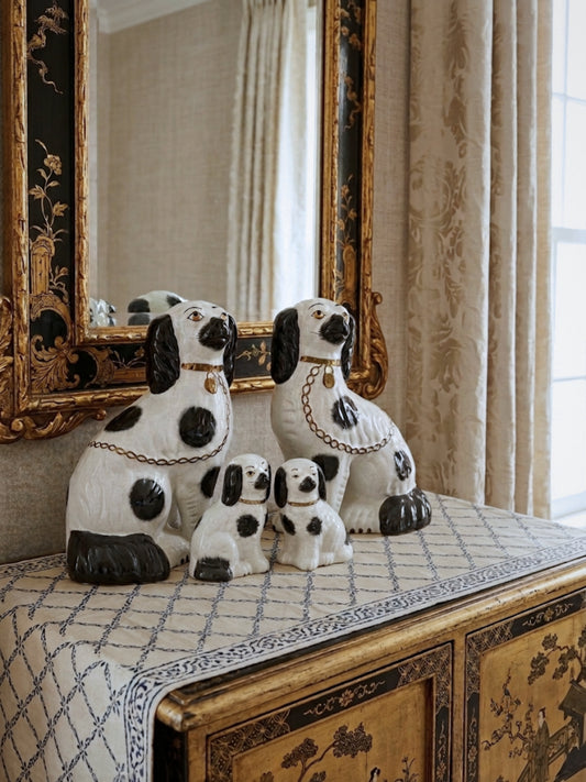 Set of 4 Staffordshire Dog Figurines
