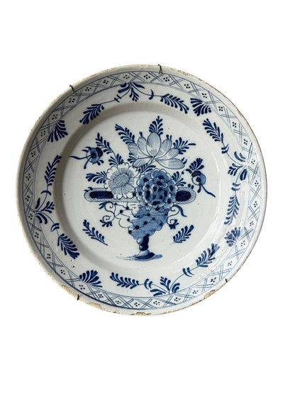 18th Century Dutch Delft Blue Faience plate