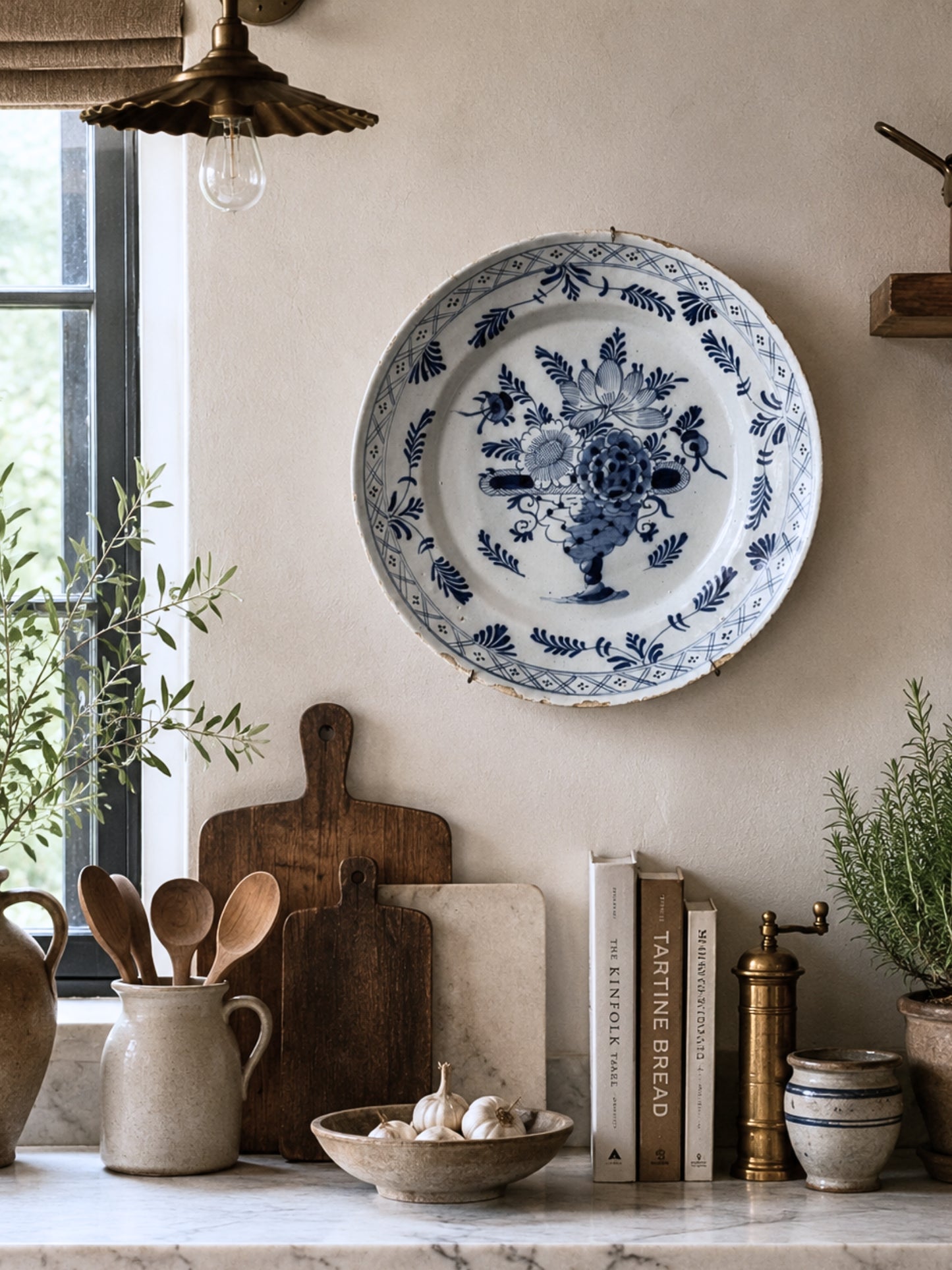 18th Century Dutch Delft Blue Faience plate