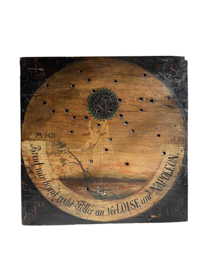 Antique shooting target from Germany dated 1810
