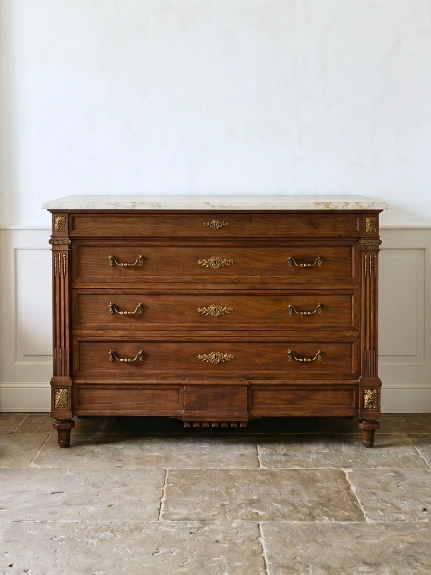 French Louis Philippe Commode with marble top
