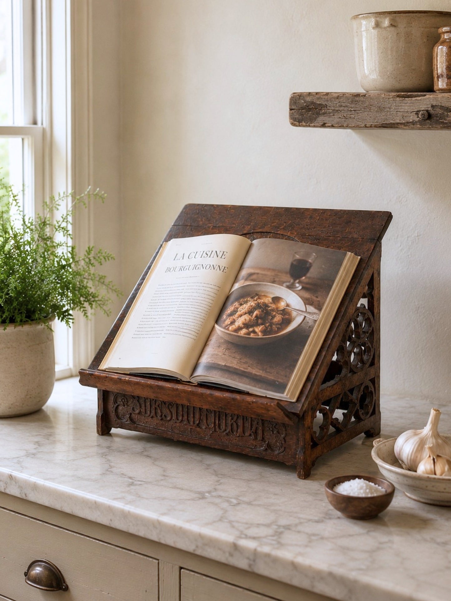 Antique Gothic Church Book Rest