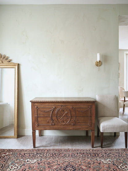 Original French Louis XVI Carved Walnut Commode